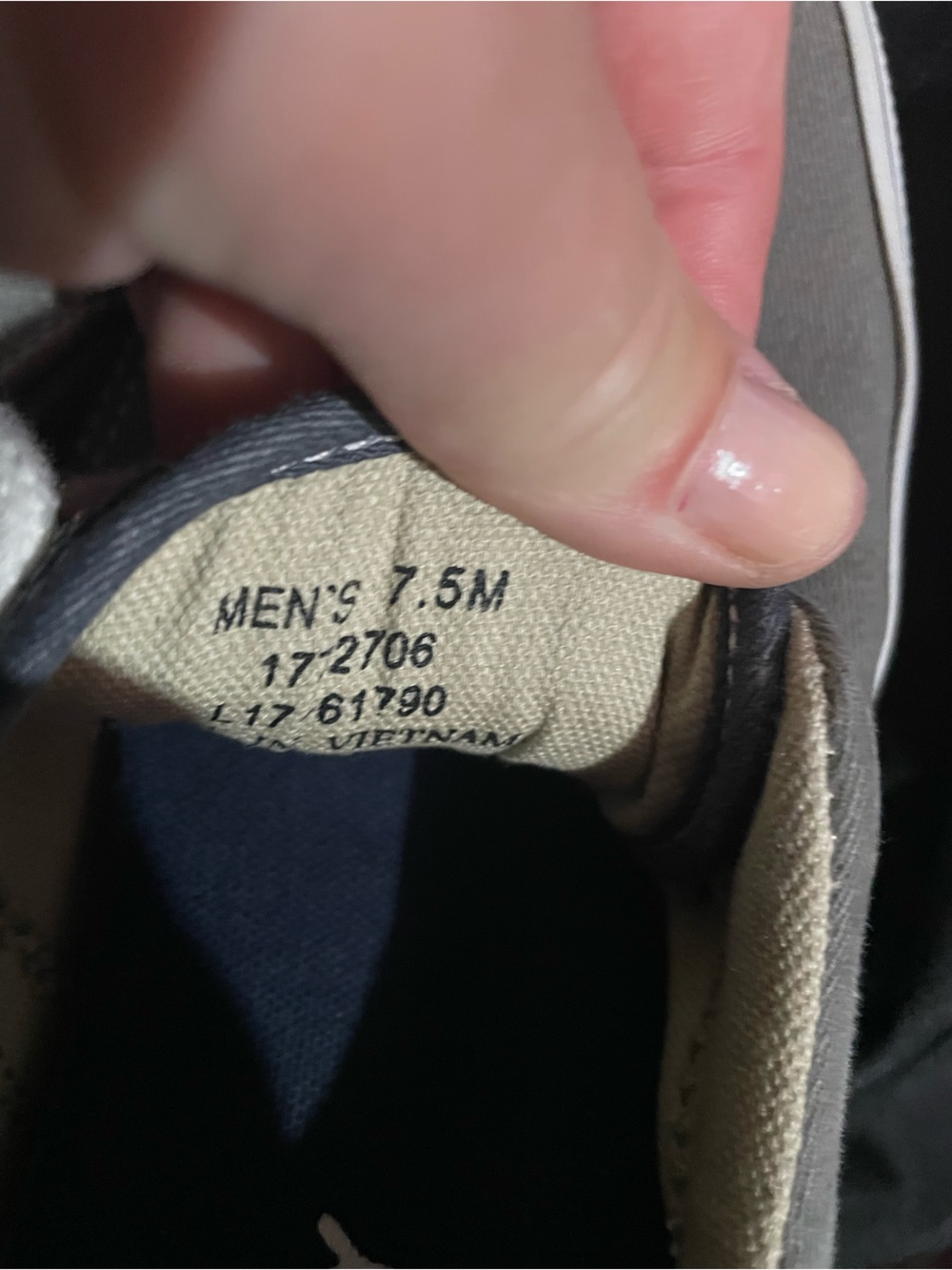 Sperry Men’s Gray Canvas Boat Shoes with White Soles sz7.5 - Picture 5 of 6